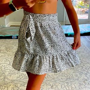 shein polka dot skirt